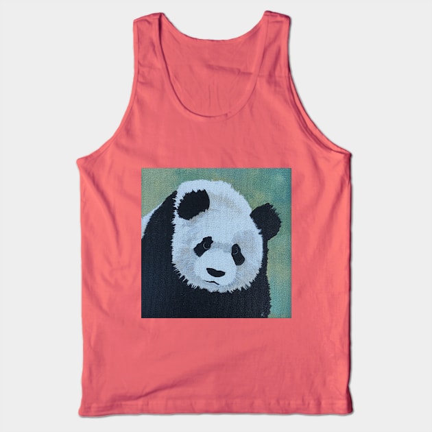 Panda painting Tank Top by UncleDave